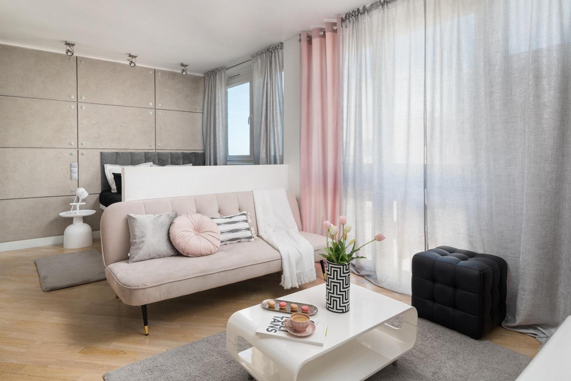 Apartament Air-conditioned Premium Loft Skyline Only 900 M To Station Warszawa